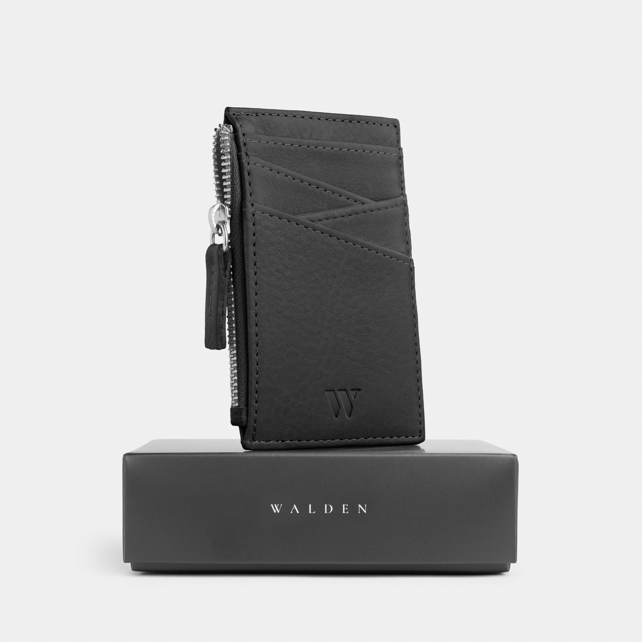 Walden® Tarjetero Zipper de Cuero Genuino · Bosco #color_bosco