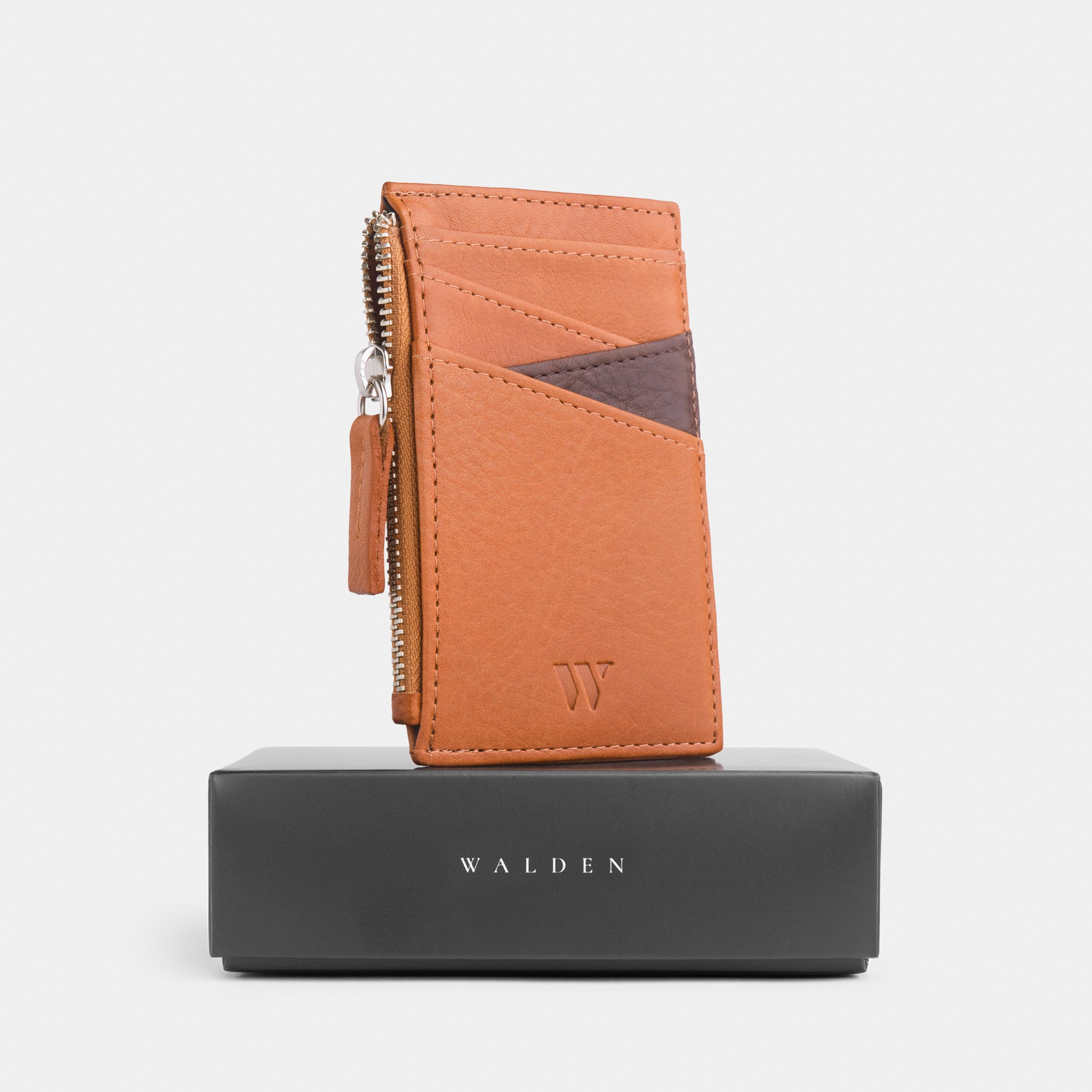 Walden® Tarjetero Zipper de Cuero Genuino · Terra #color_terra