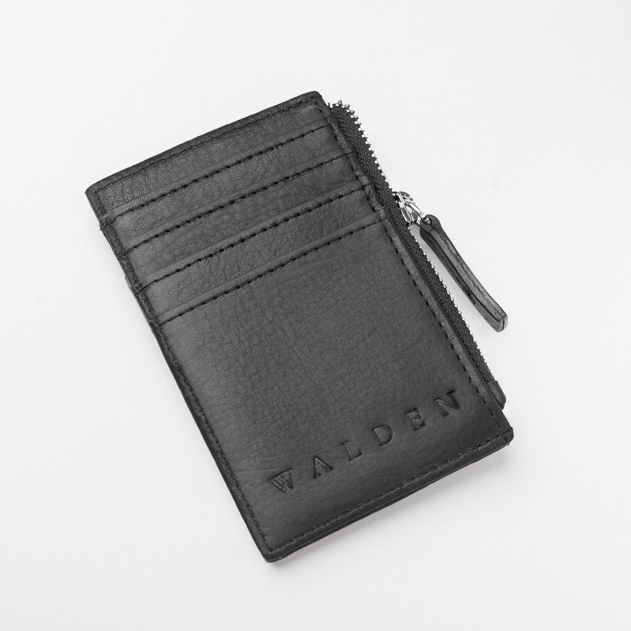 Walden® Tarjetero Zipper de Cuero Genuino · Bosco #color_bosco