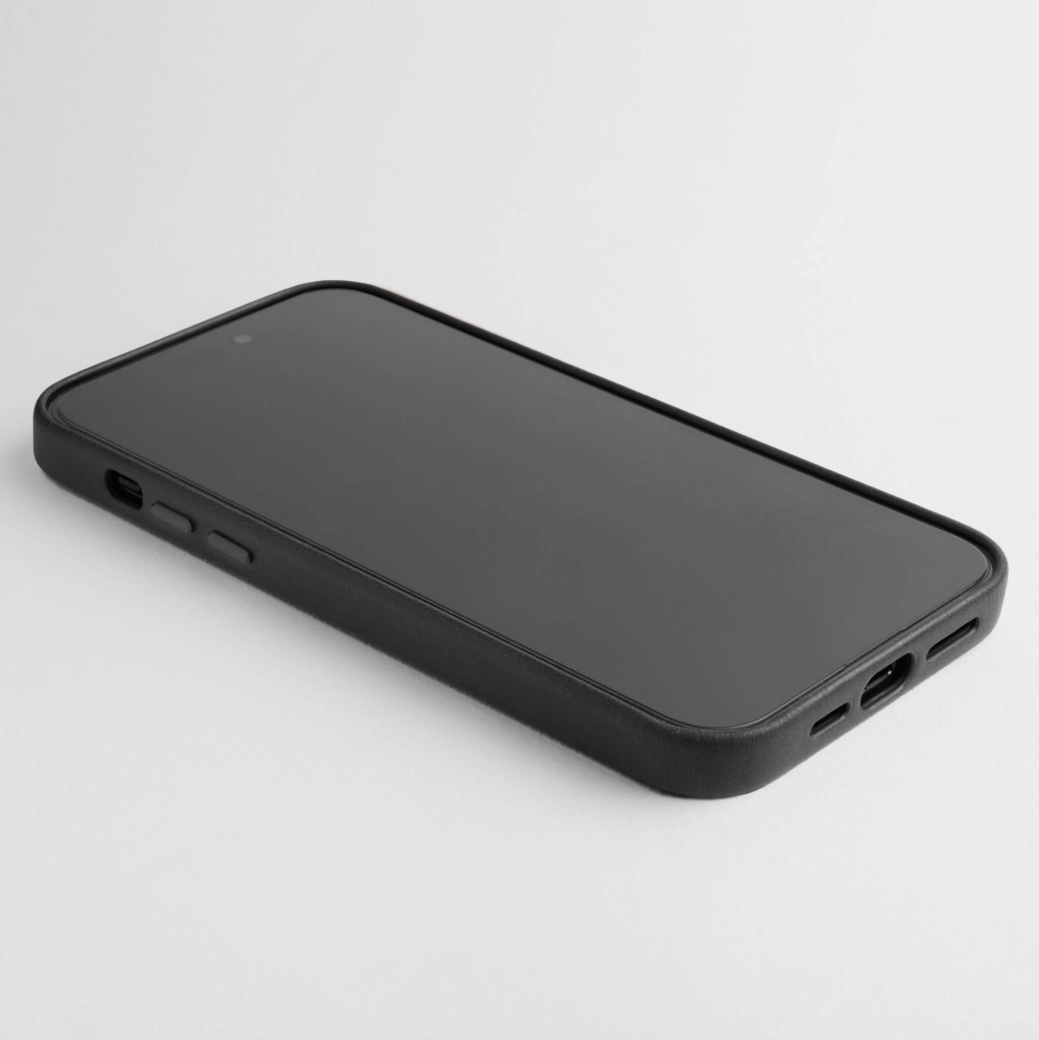 Walden® Funda de Cuero Genuino para iPhone · Bosco #color_bosco black