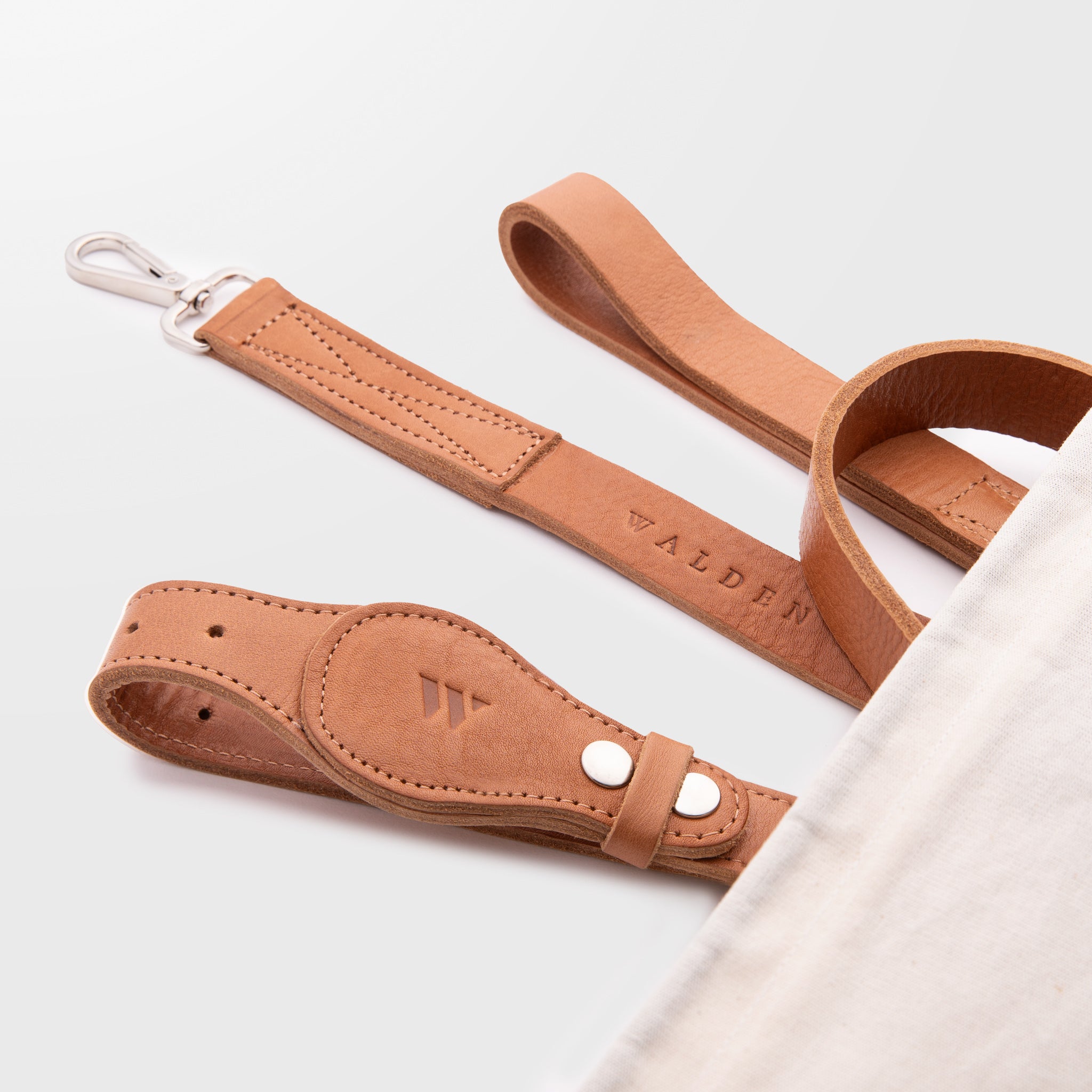 Walden® Collar y Correa Pet de Cuero Genuino · Terra