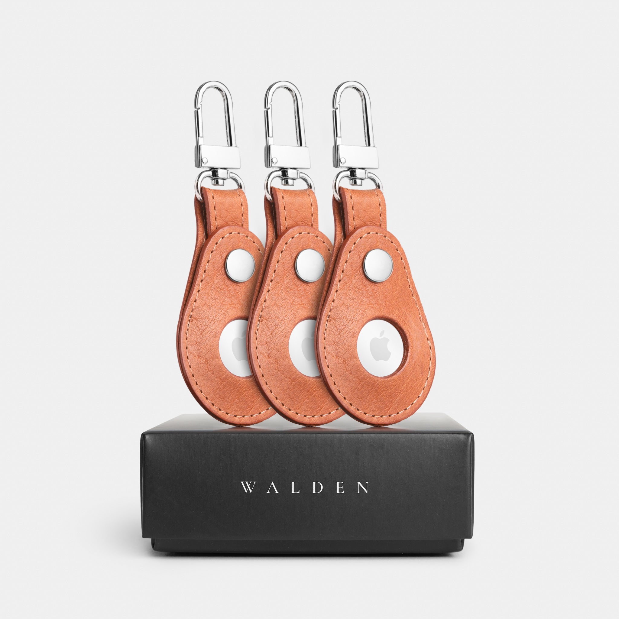 Walden® Llavero Airtag Bundle Kit x3 de Cuero Genuino · Terra #color_terra