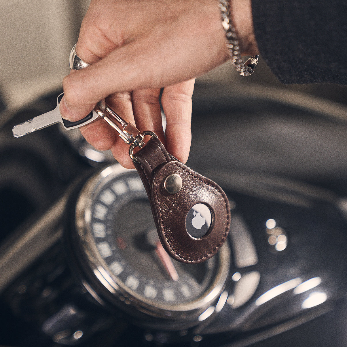 Walden® Llavero Airtag Bundle Kit x3 de Cuero Genuino · Moca #color_moca