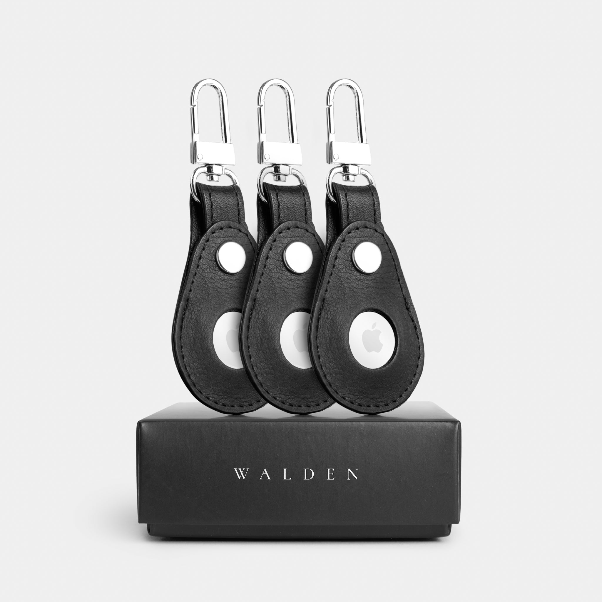 Walden® Llavero Airtag Bundle Kit x3 de Cuero Genuino · Bosco #color_bosco