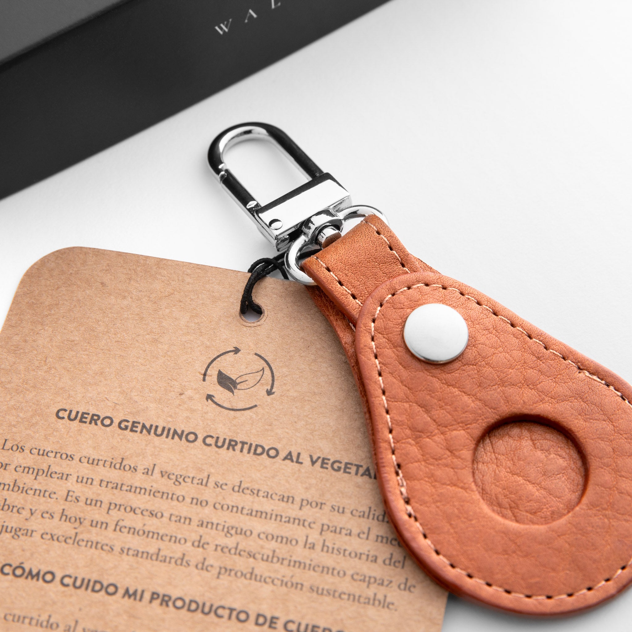 Walden® Llavero Airtag de Cuero Genuino · Terra #color_terra