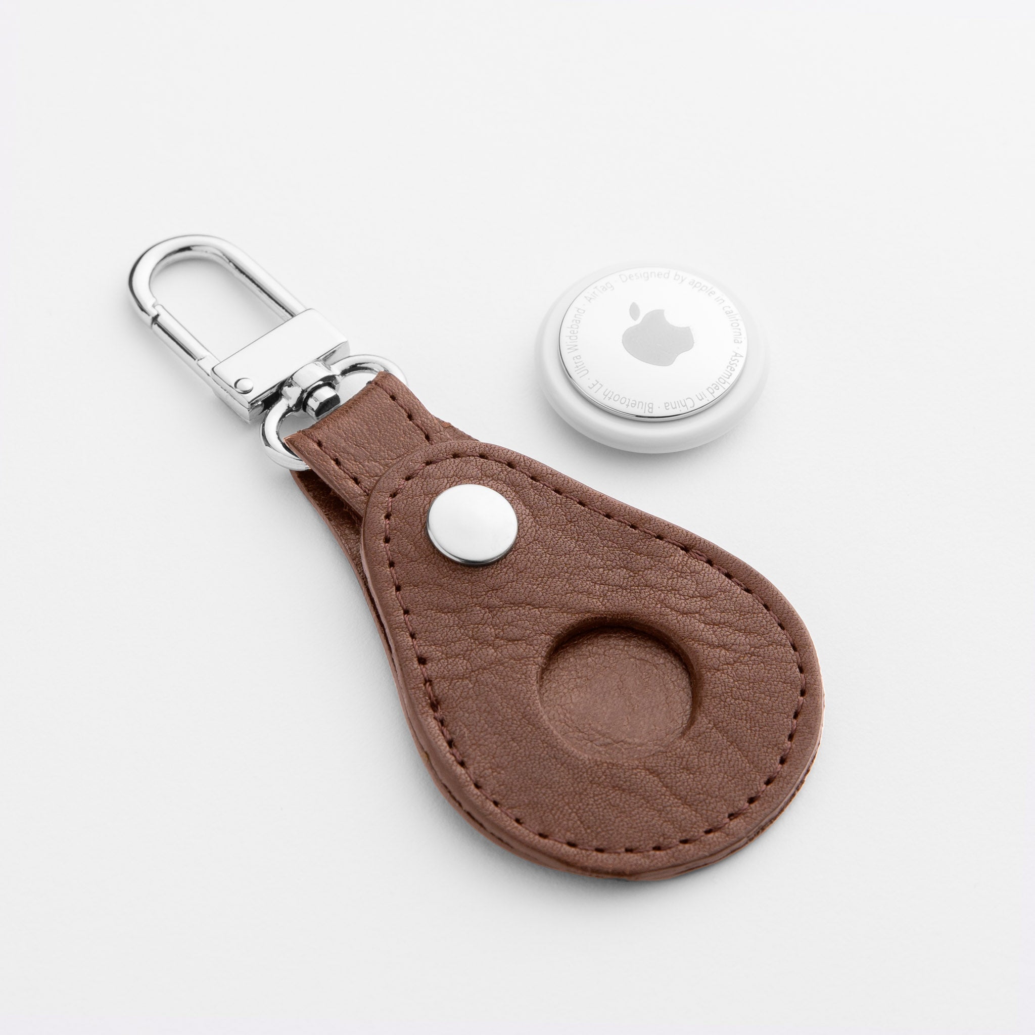 Walden® Llavero Airtag de Cuero Genuino · Moca #color_moca