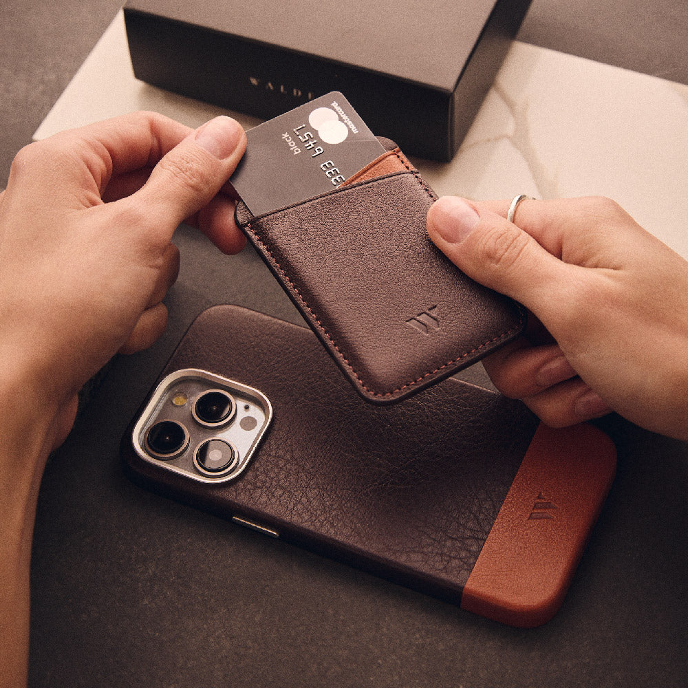 Walden | Funda iPhone Mekas + Wallet MagSafe® Moca