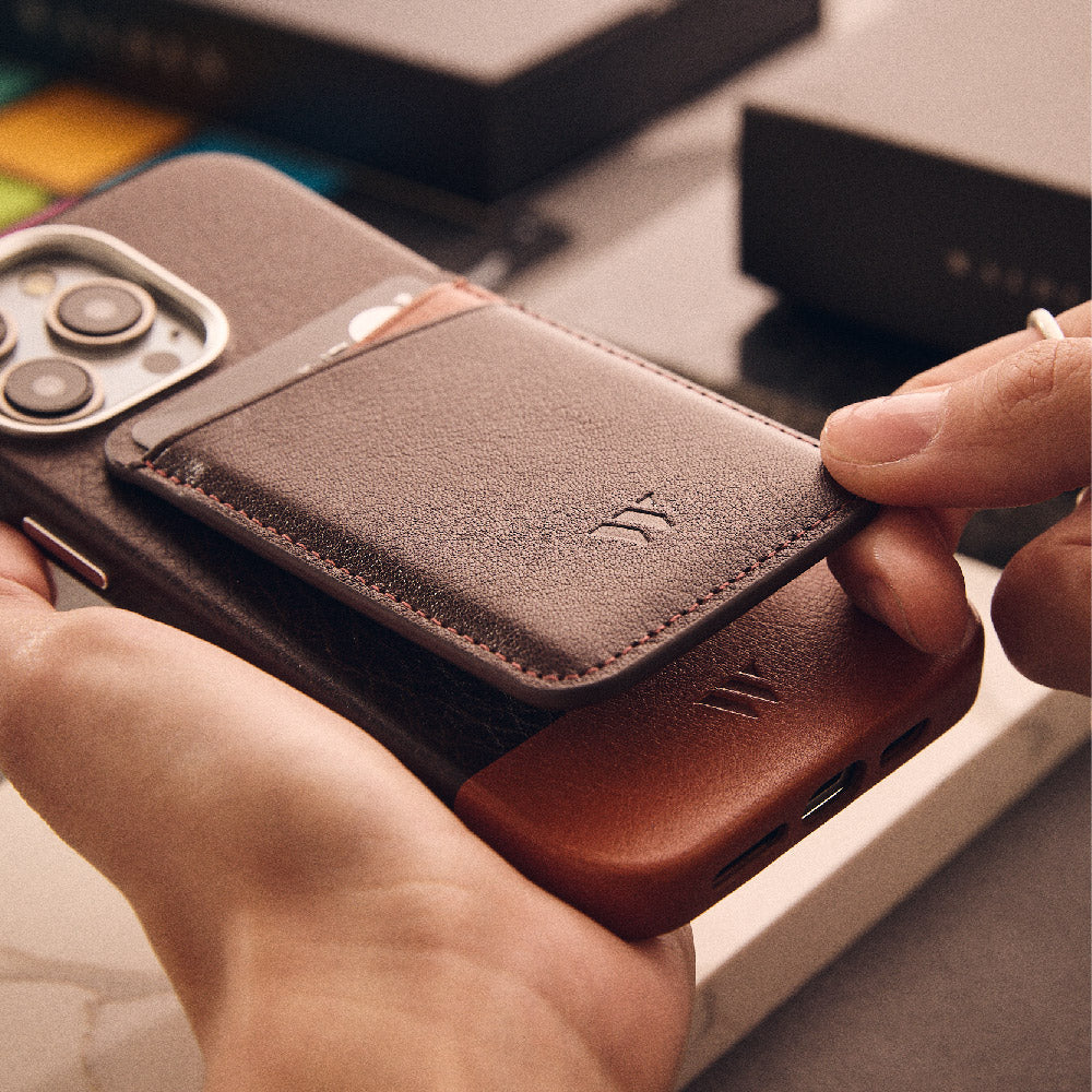 Walden | Funda iPhone Mekas + Wallet MagSafe® Moca