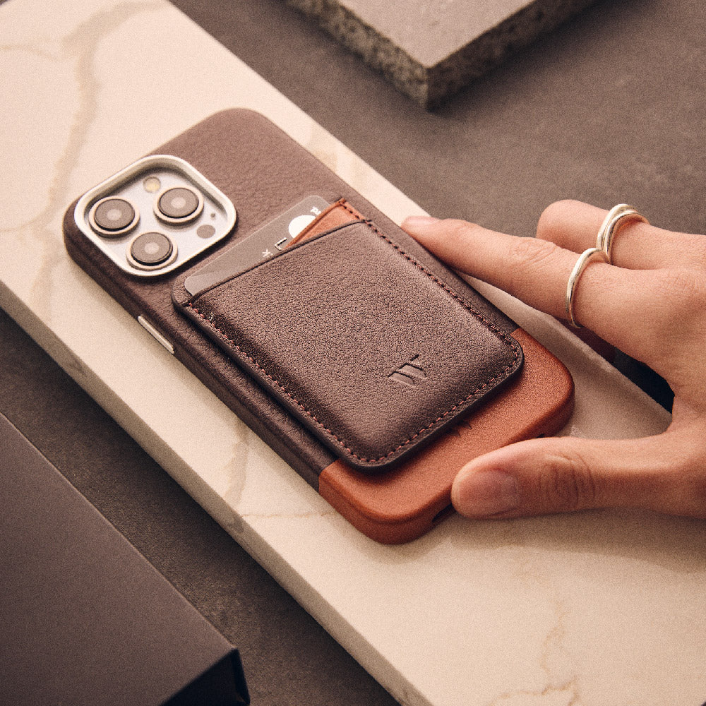 Walden | Funda iPhone Mekas + Wallet MagSafe® Moca