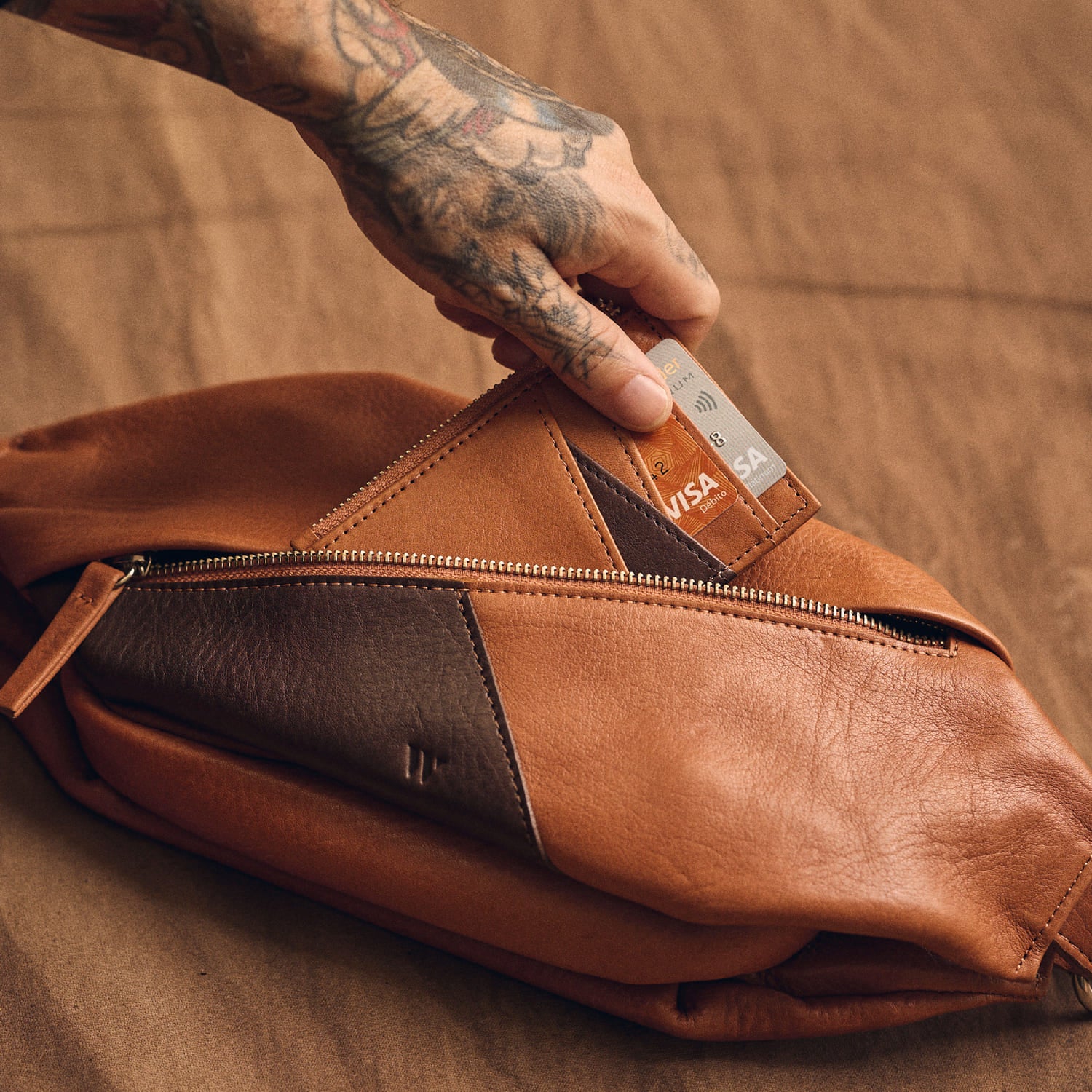 Walden® Riñonera de Cuero Genuino · Terra #color_terra