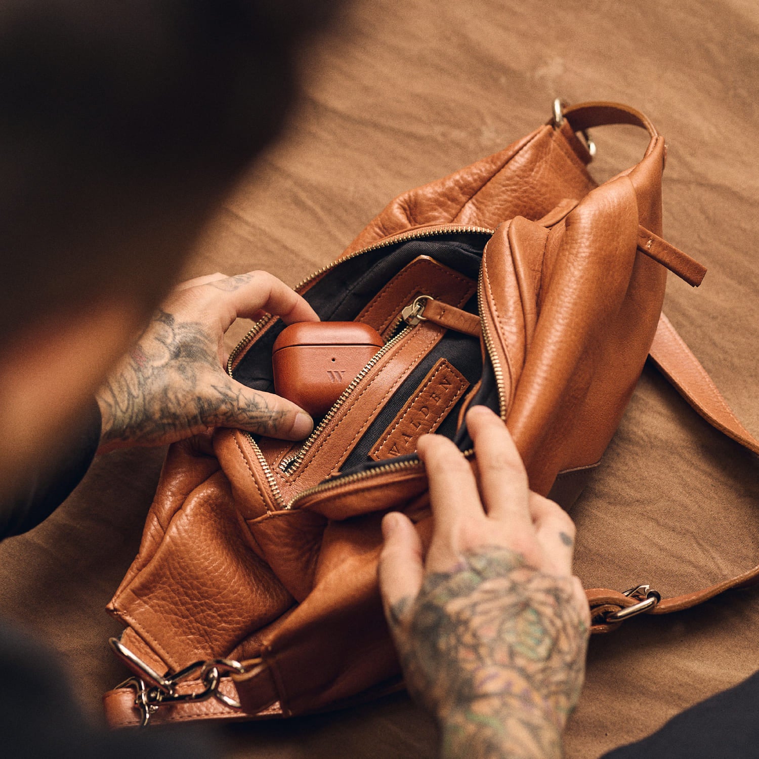 Walden® Riñonera de Cuero Genuino · Terra #color_terra