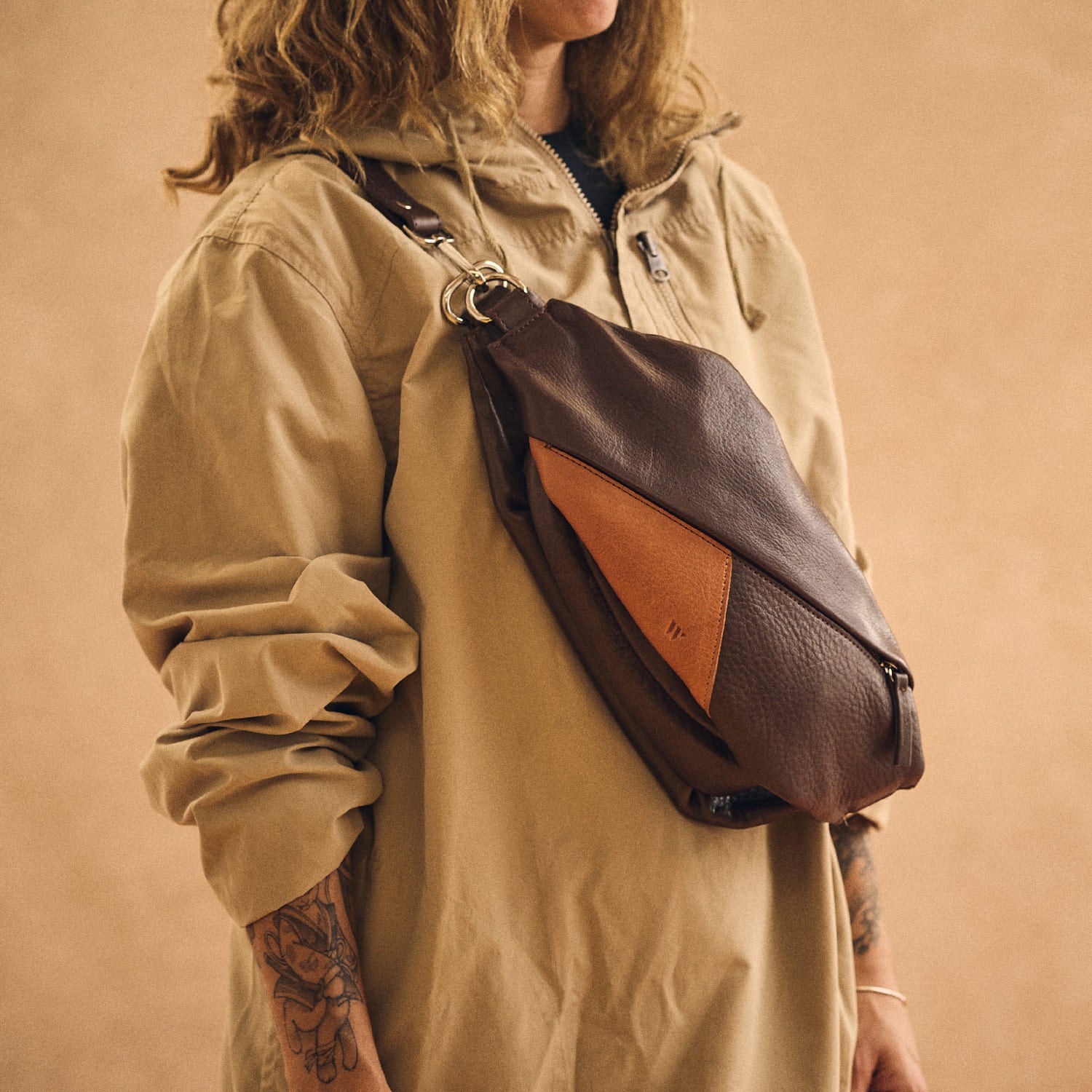 Walden® Riñonera de Cuero Genuino · Moca #color_moca