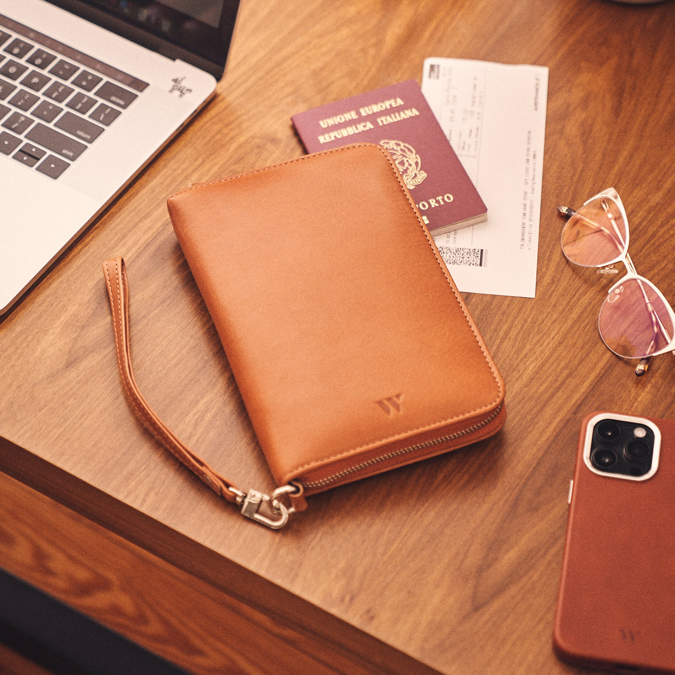 Walden® Billetera Traveller de Cuero Genuino · Terra #color_terra