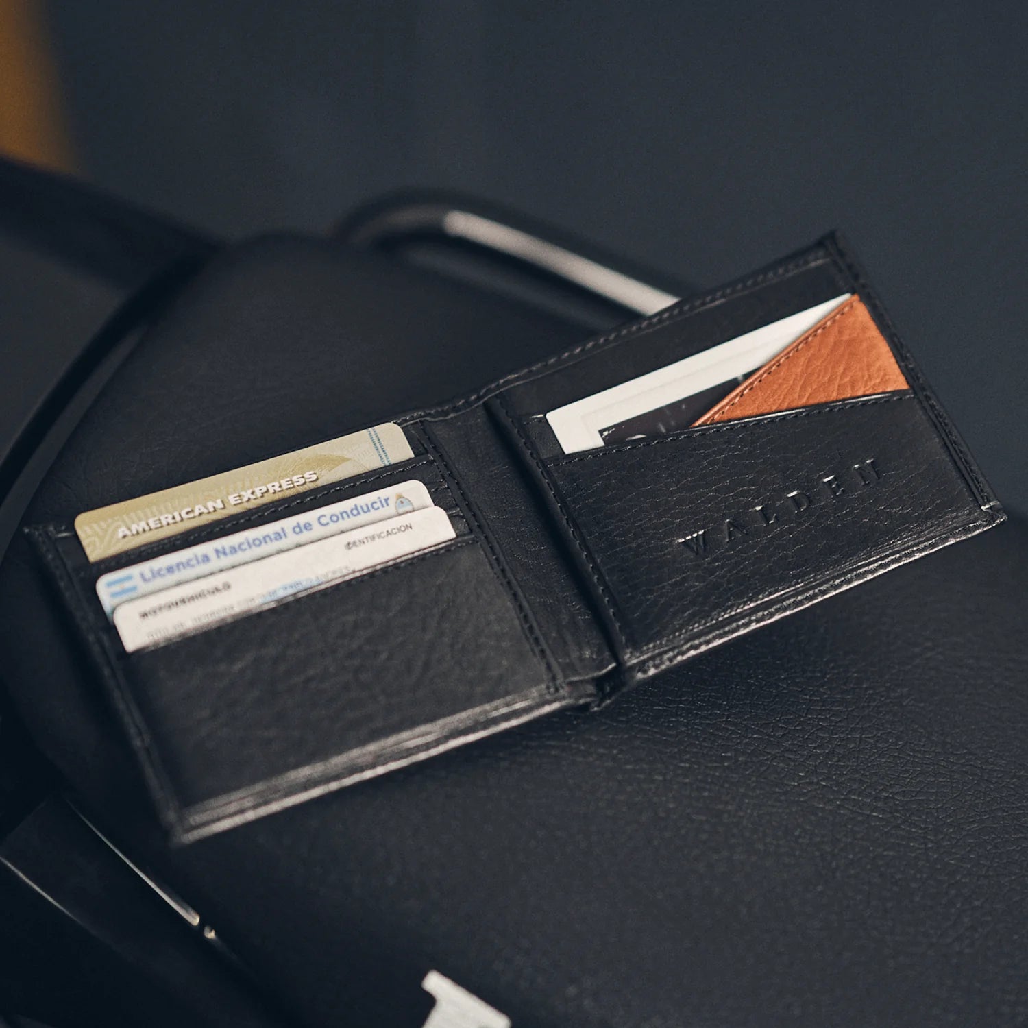 Walden® Billetera Euro Mark de Cuero Genuino · Bosco #color_bosco