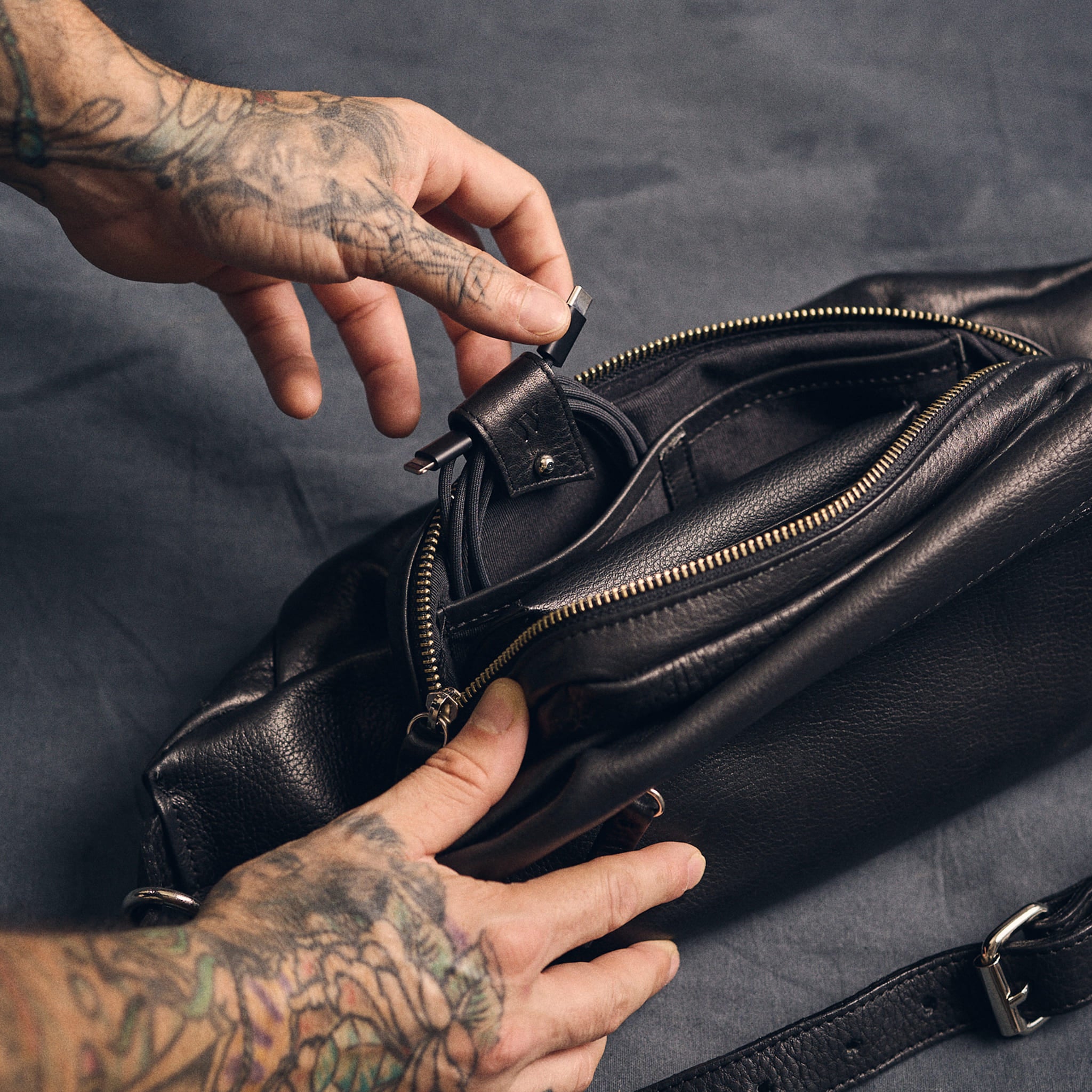 Walden® Sujetacables de Cuero Genuino · Bosco #color_bosco