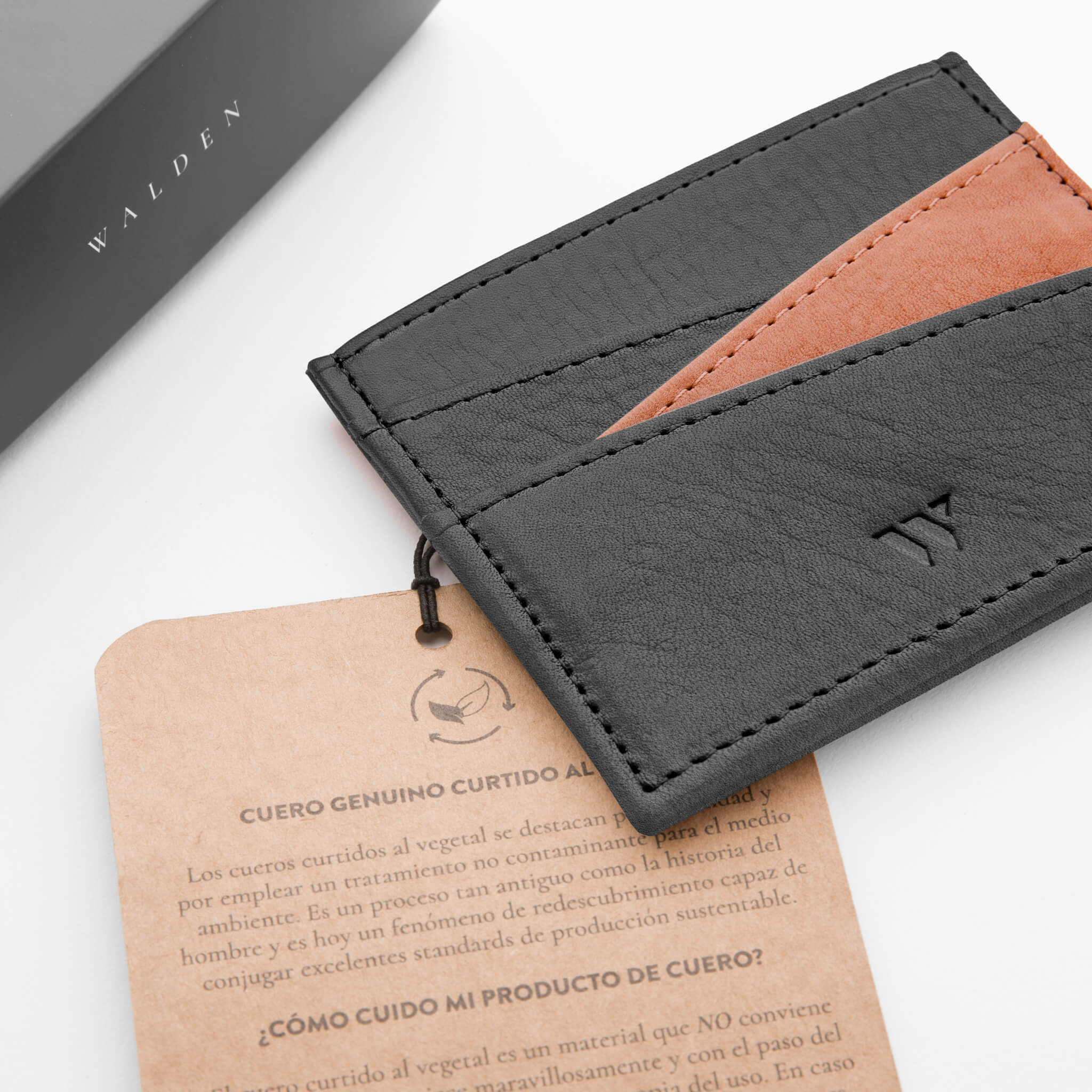 Walden® Tarjetero Slide de Cuero Genuino · Bosco #color_bosco