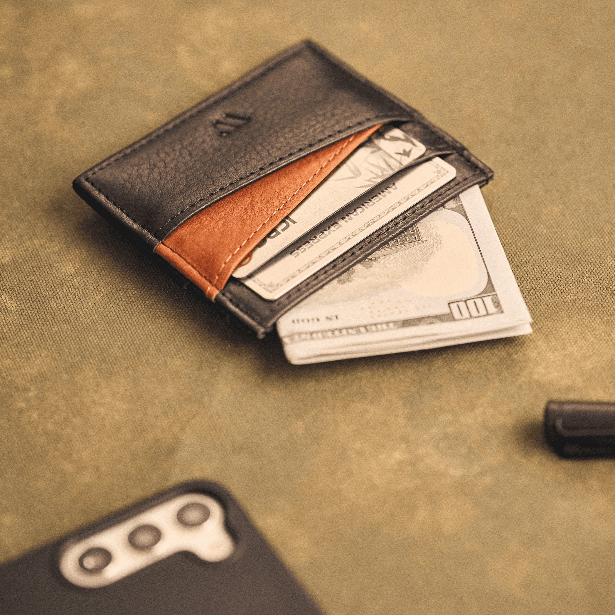 Walden® Tarjetero Slide de Cuero Genuino · Bosco #color_bosco