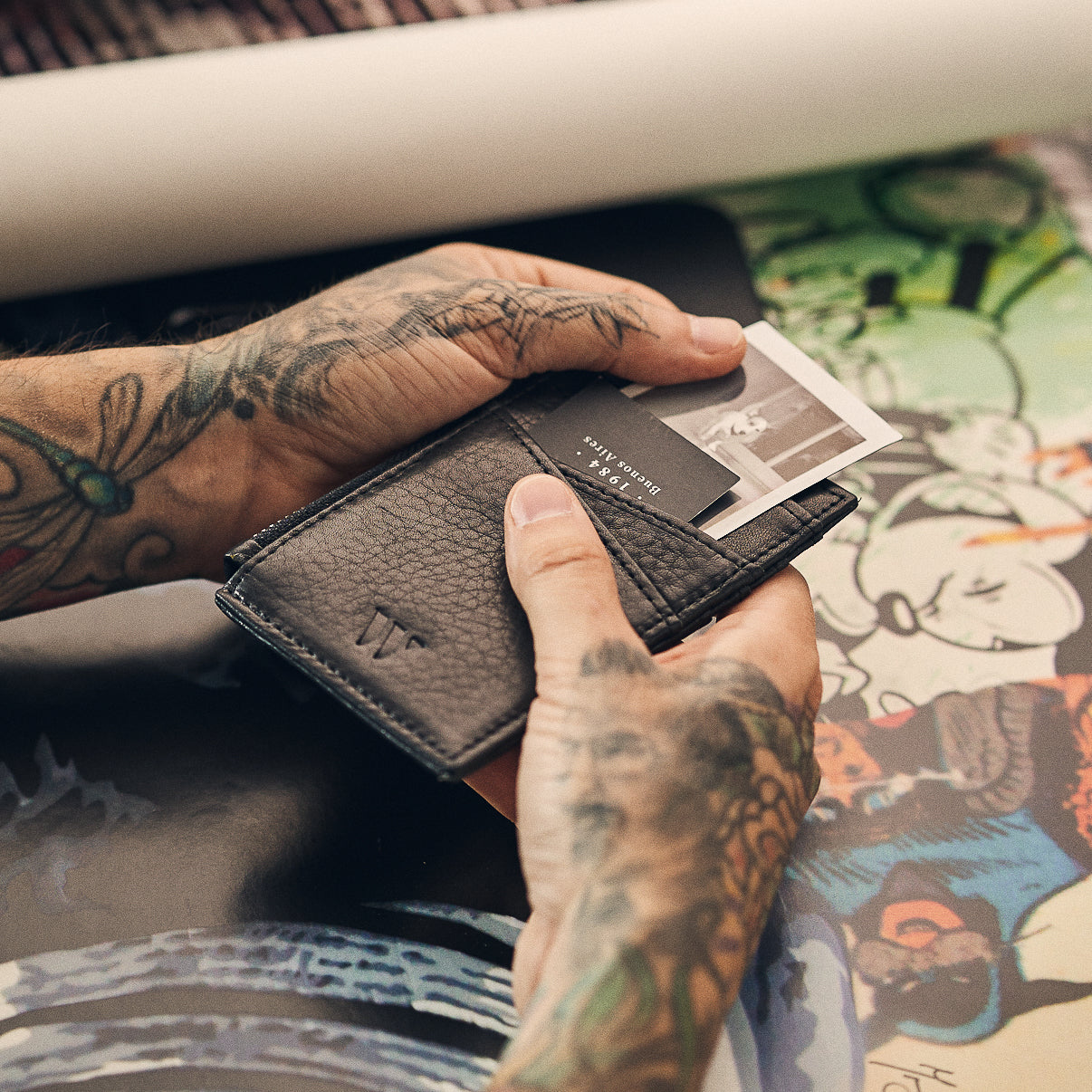 Walden® Tarjetero Zipper de Cuero Genuino · Bosco #color_bosco