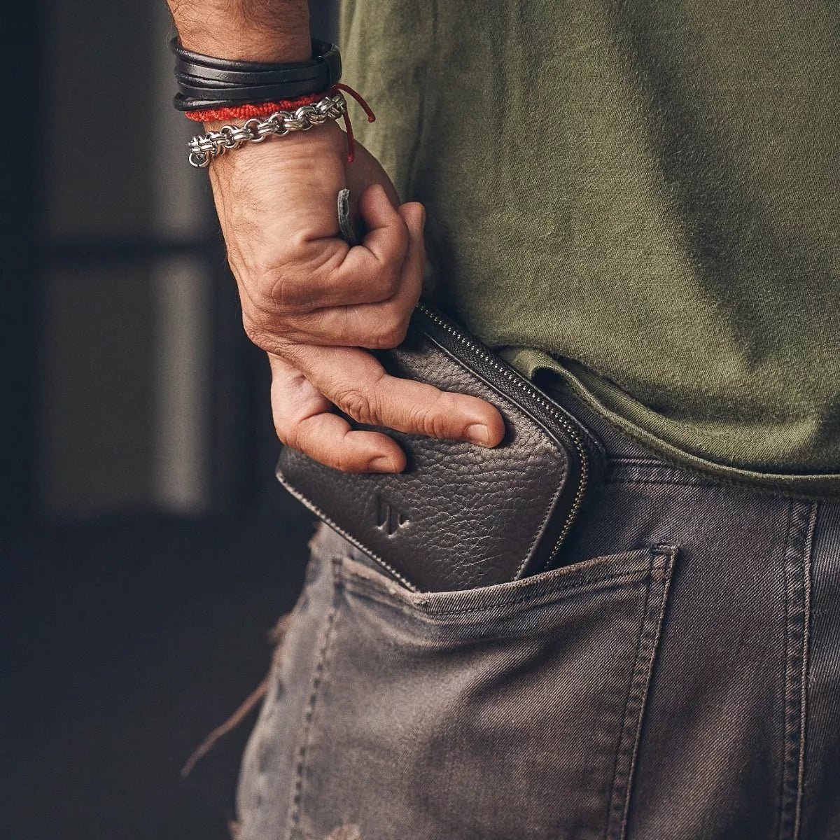 Walden® Billetera Pocket de Cuero Genuino · Bosco #color_bosco