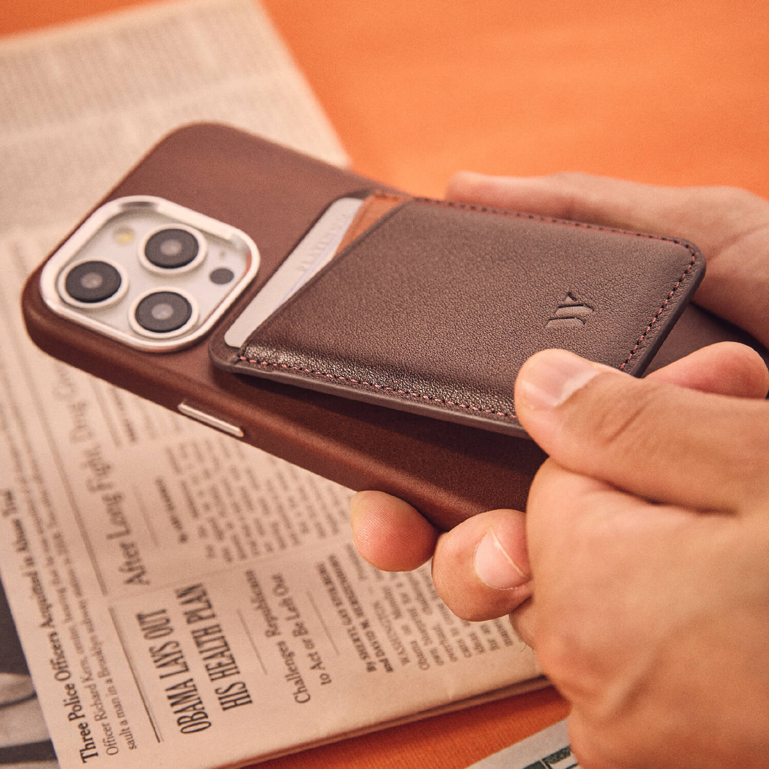 Walden® Billetera MagSafe de Cuero Genuino · Moca #color_moca