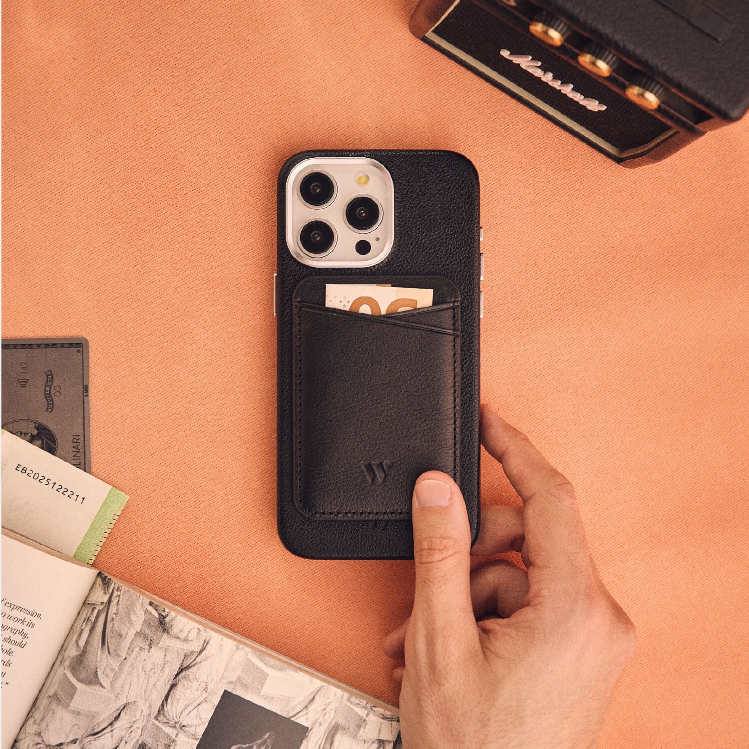 Walden® Billetera MagSafe de Cuero Genuino · Bosco #color_bosco