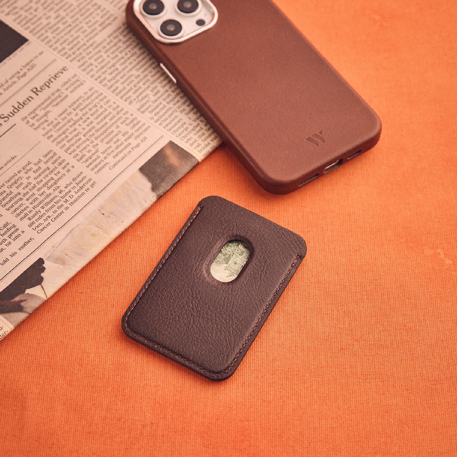 Walden® Billetera MagSafe de Cuero Genuino · Moca #color_moca