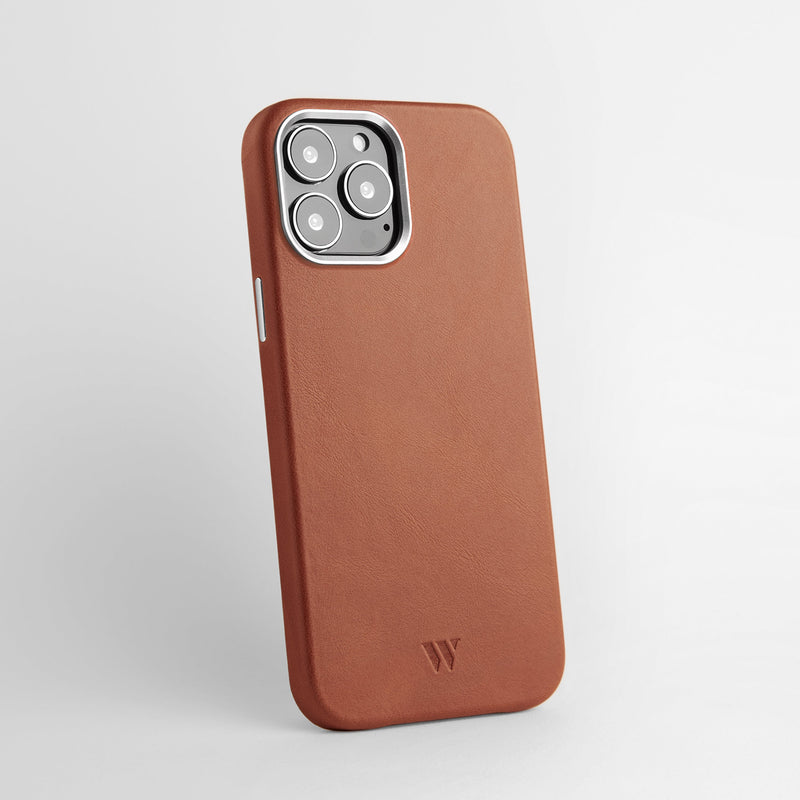 Funda para Smartphone de Cuero Cincelado Original Color Natural WD-1526