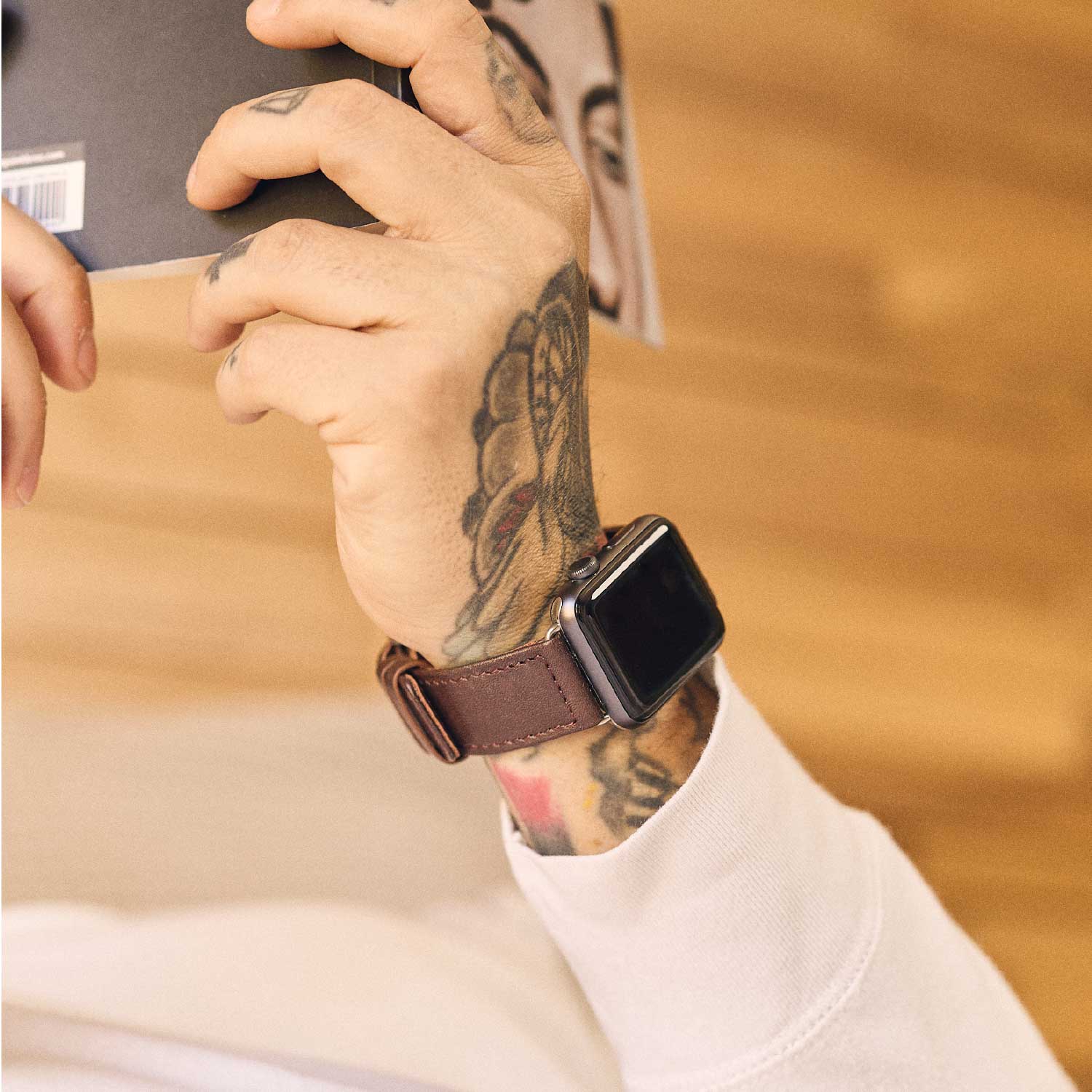 Walden® Correa Apple Watch de Cuero Genuino · Moca #color_moca