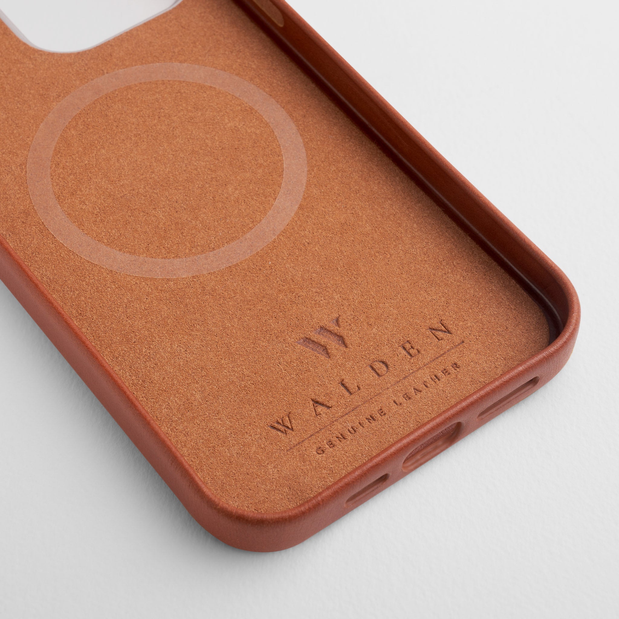Walden® Funda iPhone + Estuche Airpods de Cuero Genuino · Terra