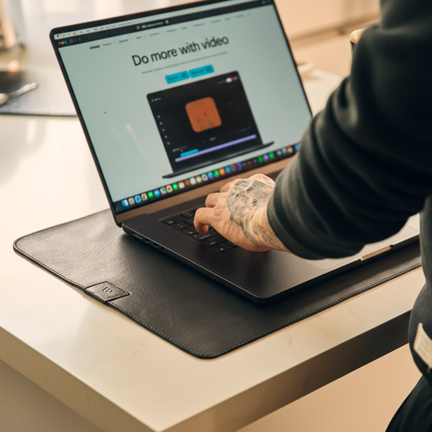 Walden® Laptop Mat de Cuero Genuino · Bosco #color_bosco