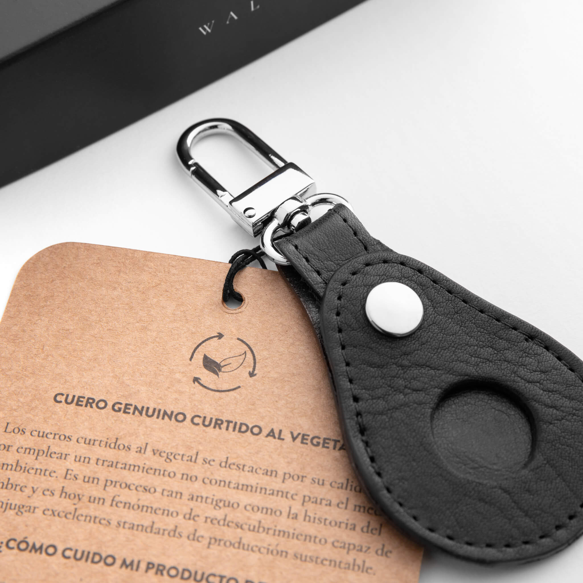 Walden® Llavero Airtag de Cuero Genuino · Bosco #color_bosco