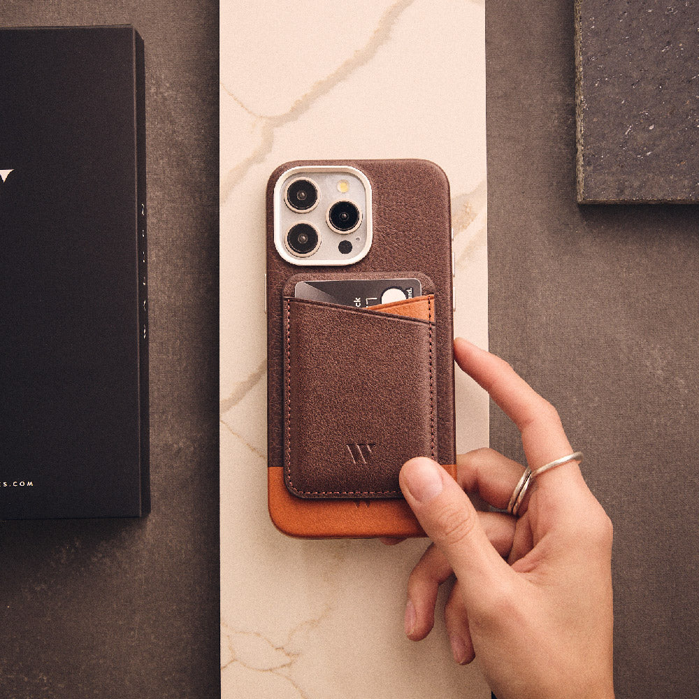 Walden | Funda iPhone Mekas + Wallet MagSafe® Moca