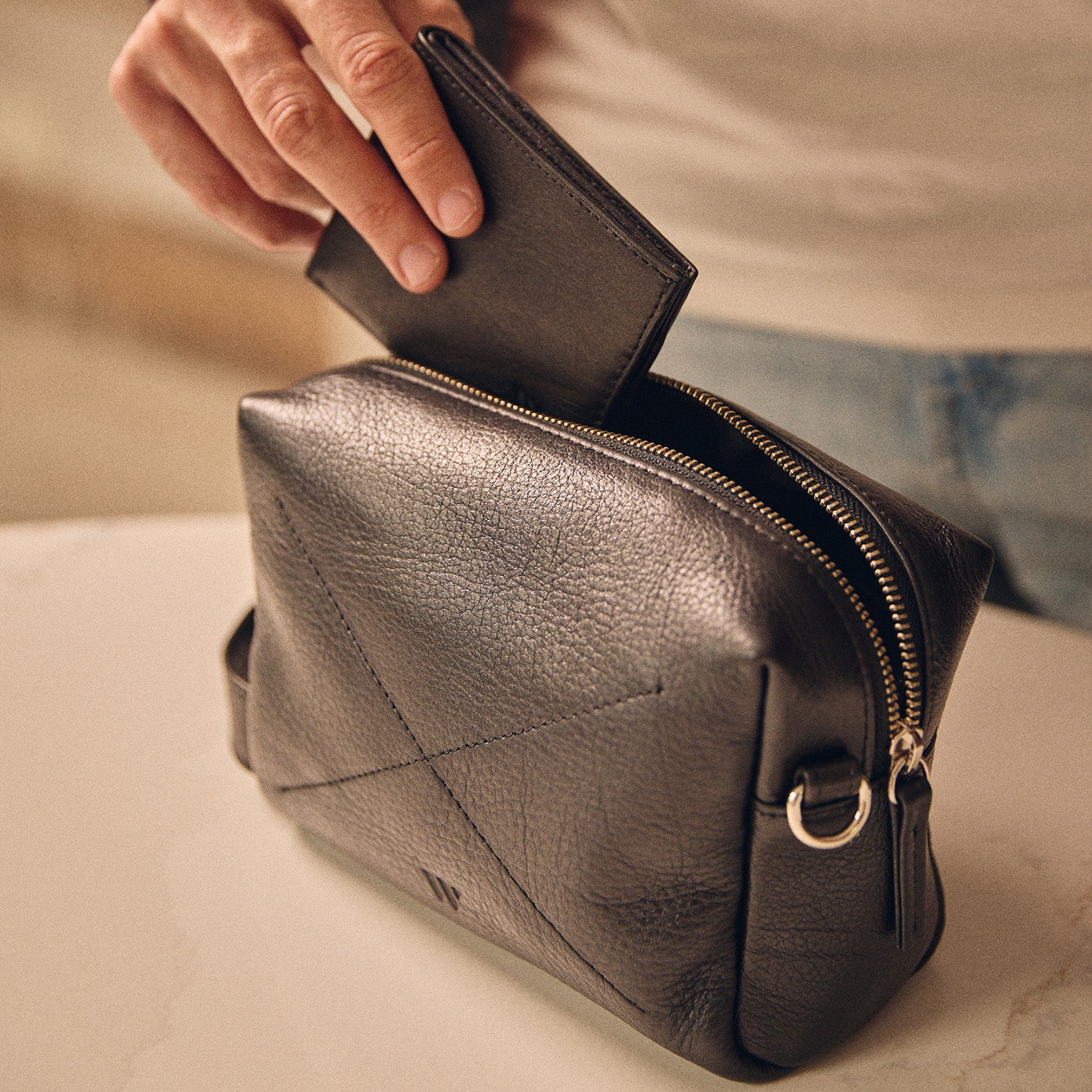 Walden® Necesser de Cuero Genuino · Bosco #color_bosco