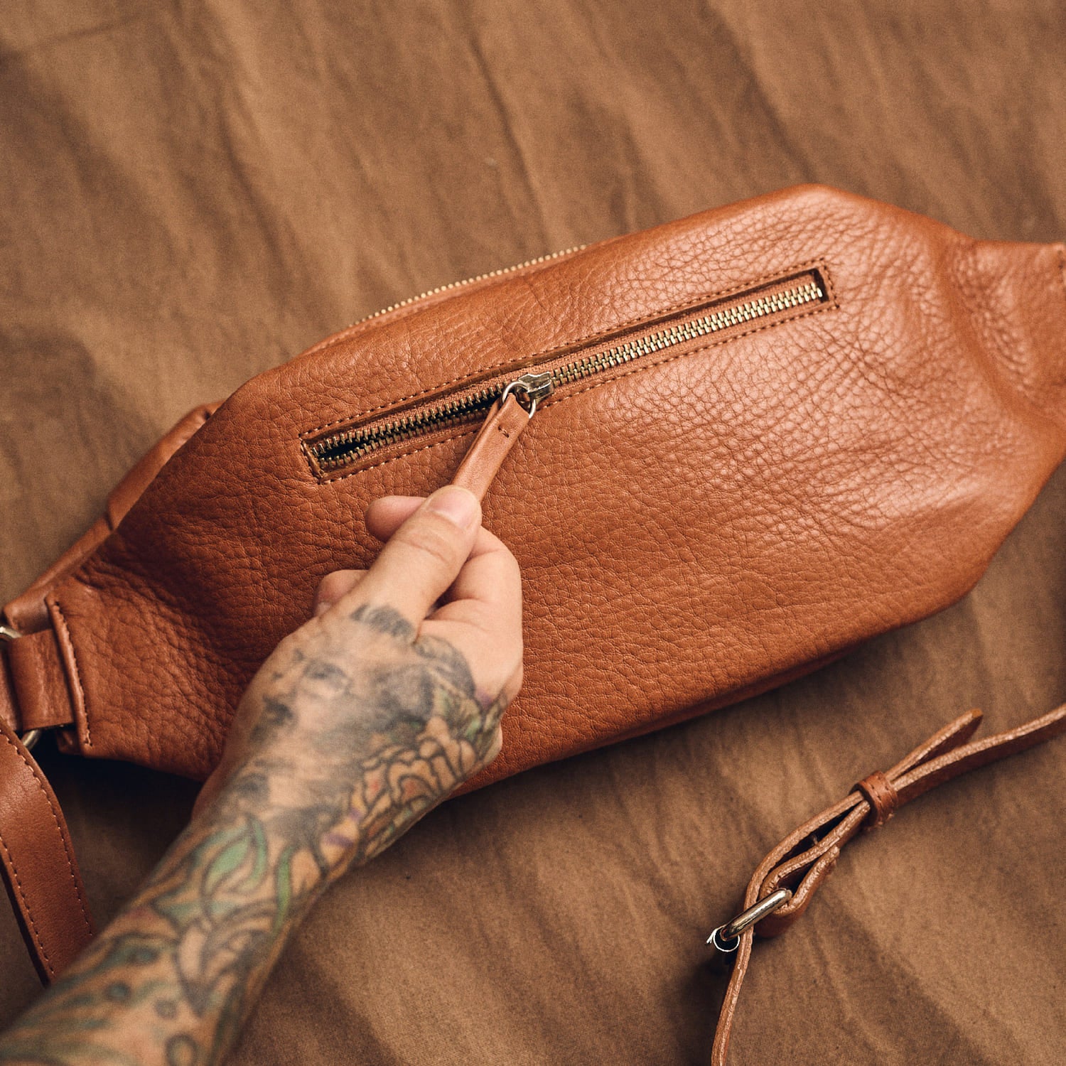 Walden® Riñonera de Cuero Genuino · Terra #color_terra