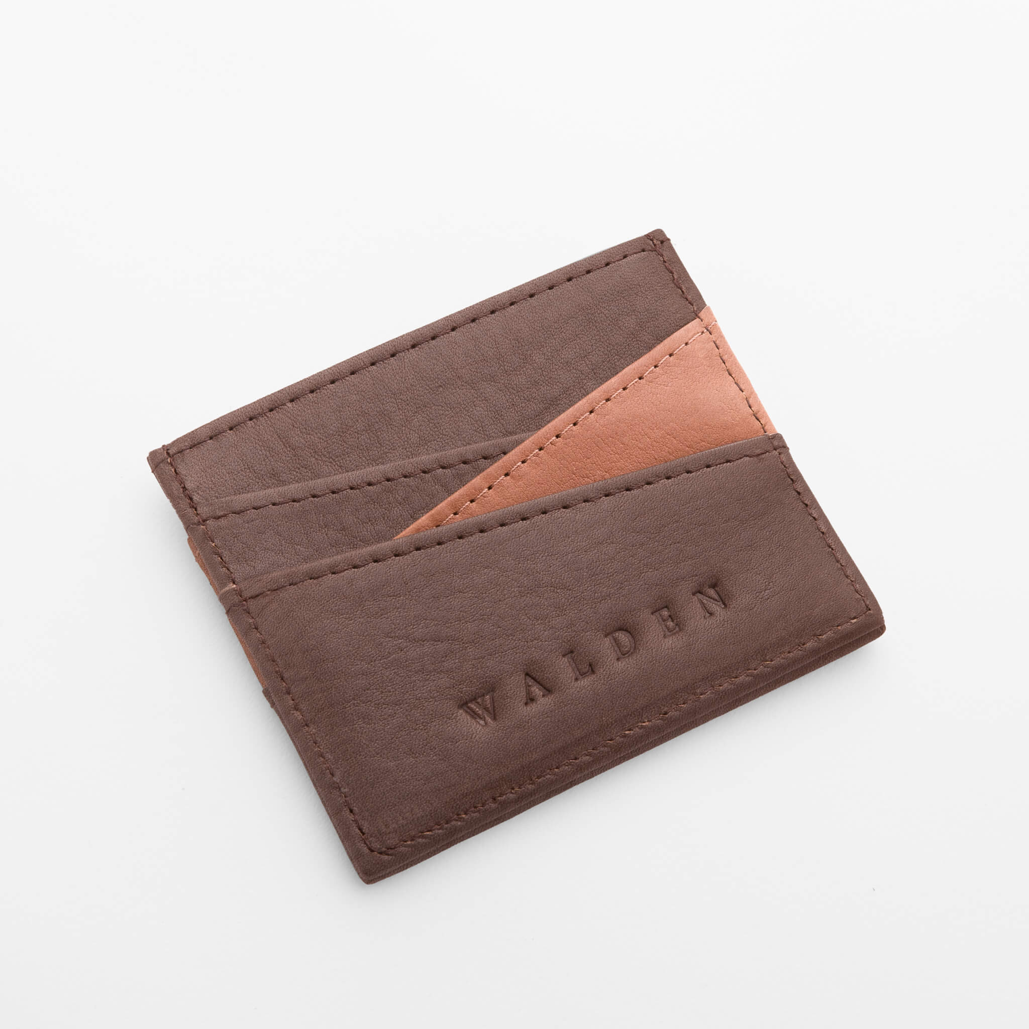 Walden® Tarjetero Slide de Cuero Genuino · Moca #color_moca