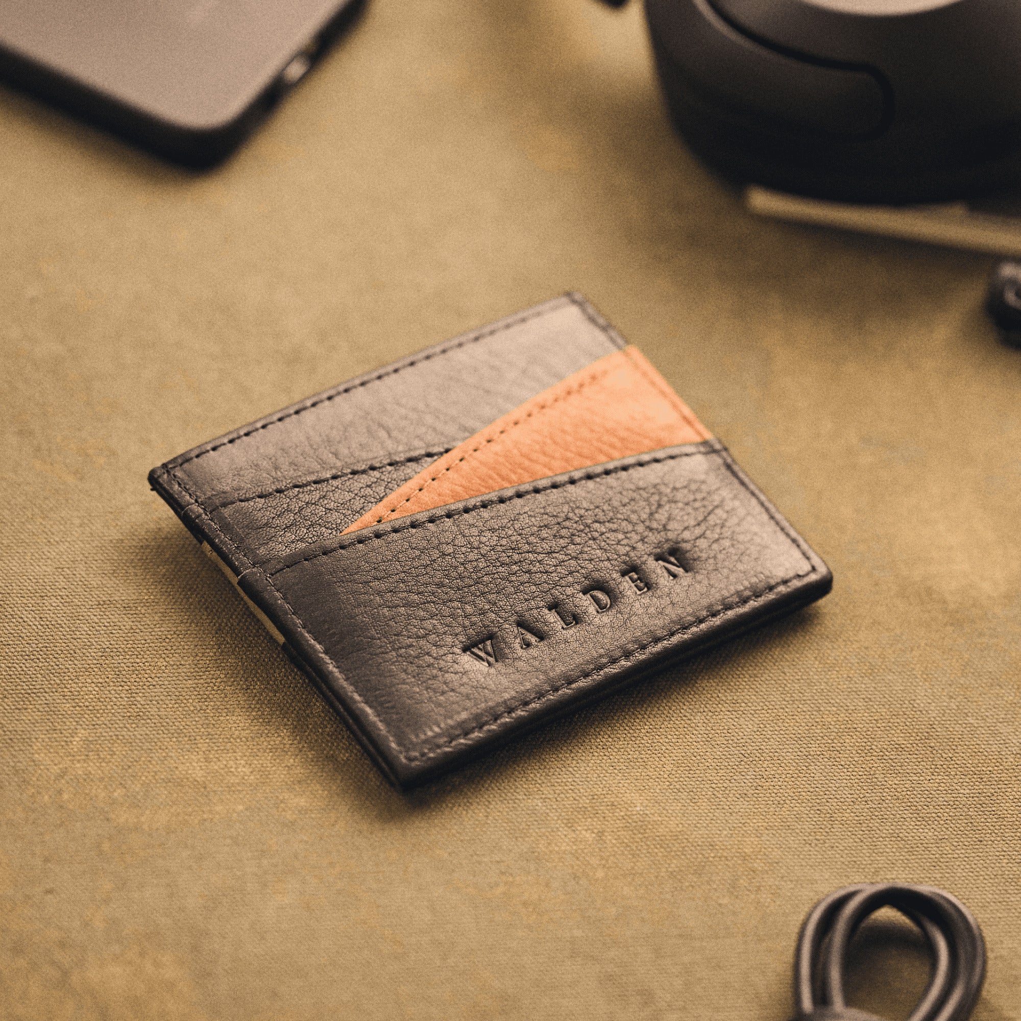 Walden® Tarjetero Slide de Cuero Genuino · Bosco #color_bosco