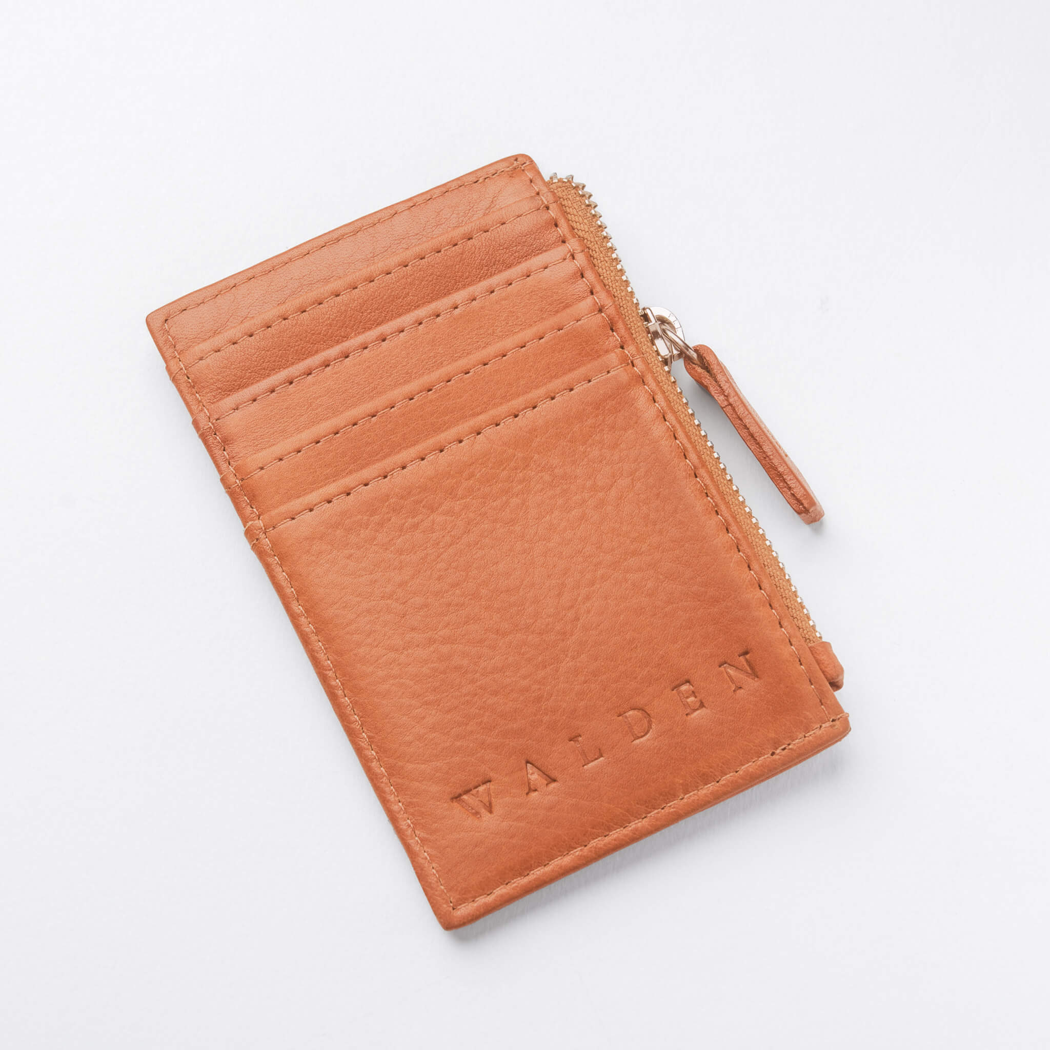 Walden® Tarjetero Zipper de Cuero Genuino · Terra #color_terra