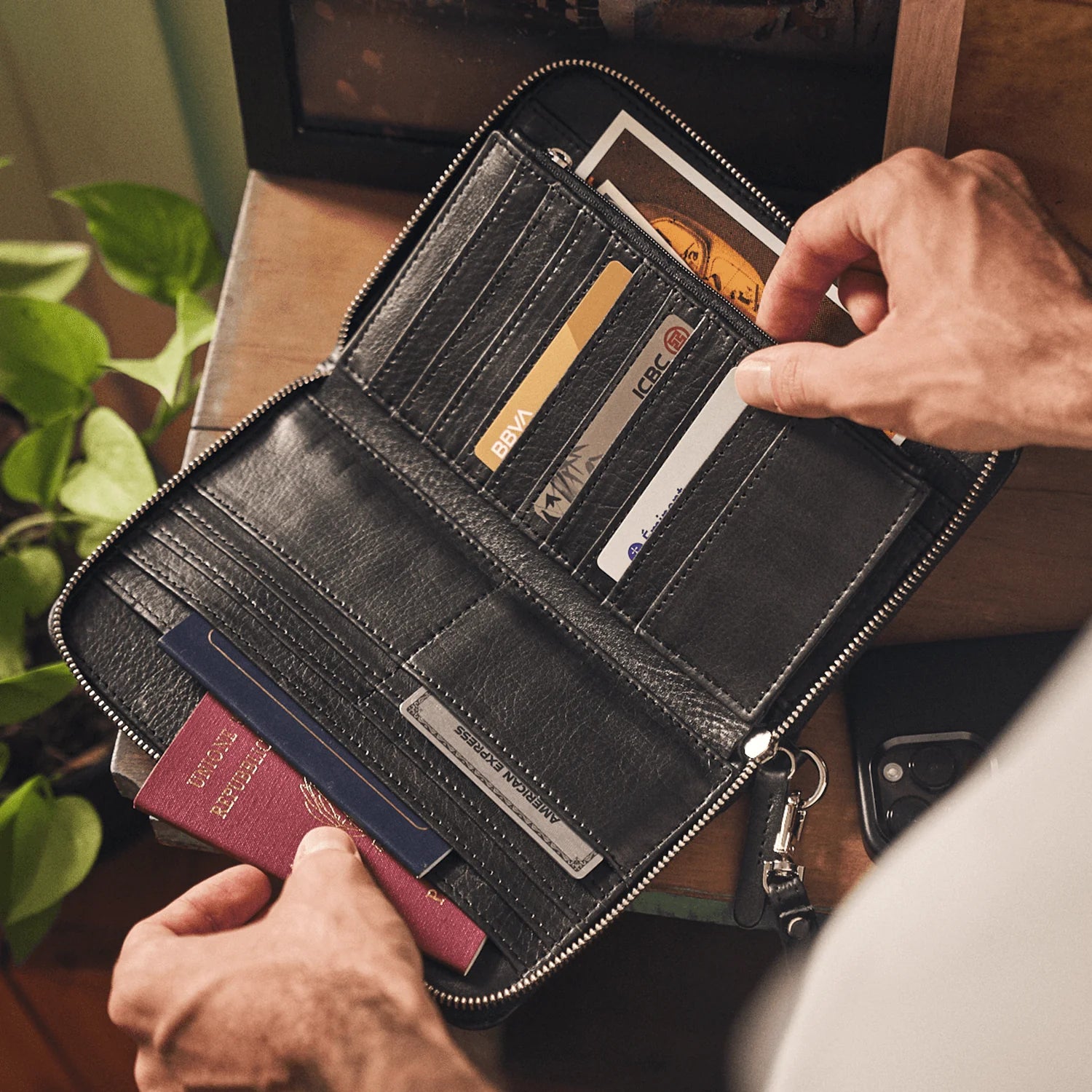 Walden® Billetera Traveller de Cuero Genuino · Bosco #color_bosco