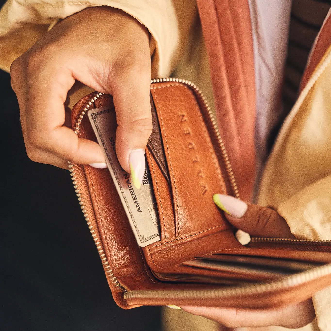 Walden® Billetera Pocket de Cuero Genuino · Terra #color_terra