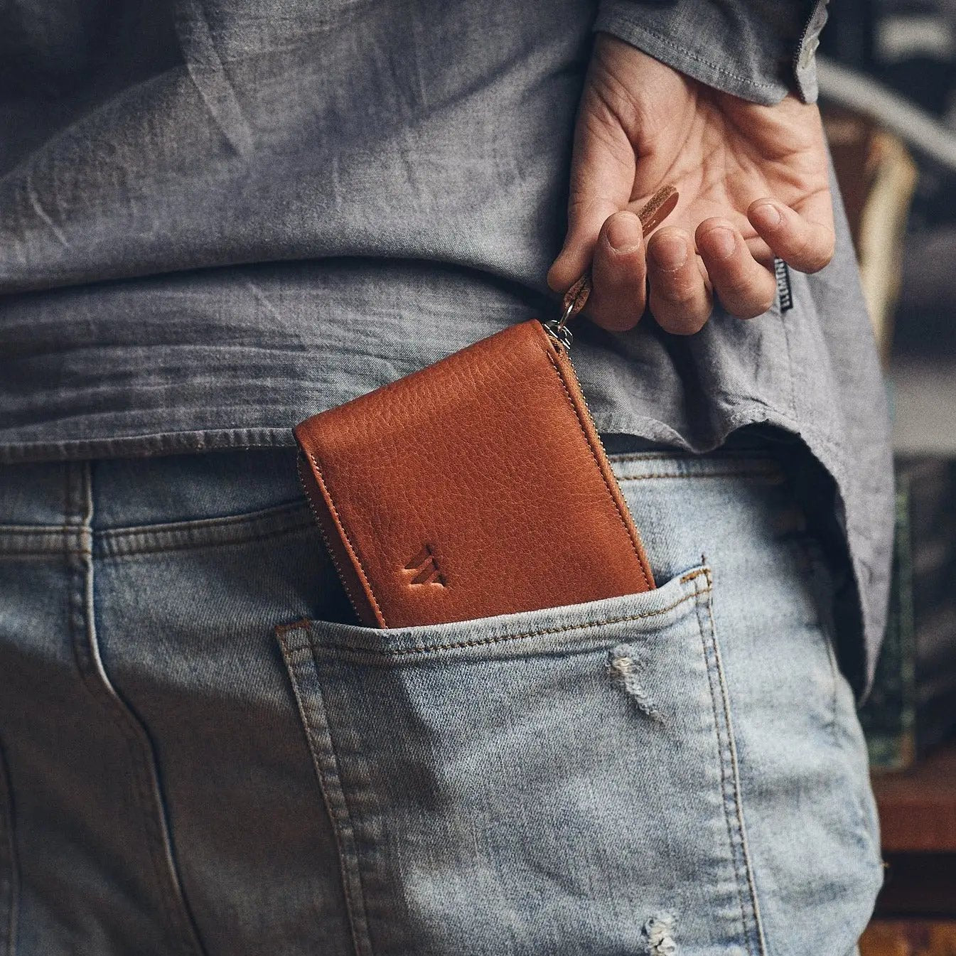 Walden® Billetera Pocket de Cuero Genuino · Terra #color_terra