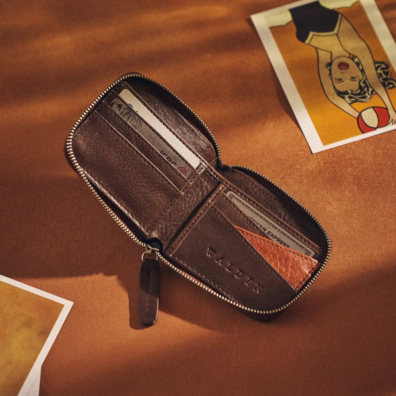 Walden® Billetera Pocket de Cuero Genuino · Moca  #color_moca