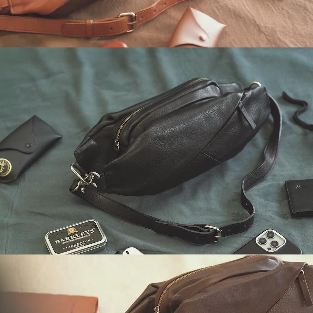 Walden® Riñonera de Cuero Genuino · Bosco #color_bosco